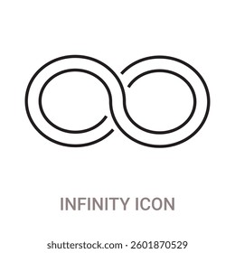 Symbol of Infinity Infinity Symbol Logo Symbols of endless, unlimited, eternal. Vector illustration.