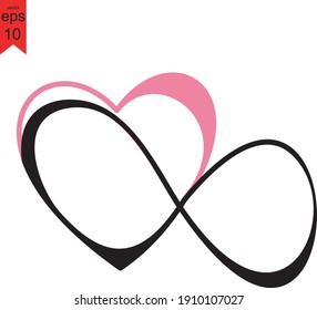 symbol infinity love ,vector eps 10