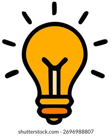 Symbol of innovation and inspiration for creative thinking