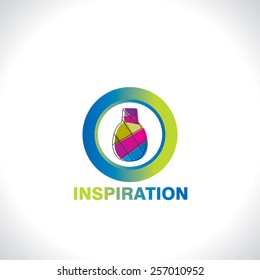 symbol of inspiration idea concept