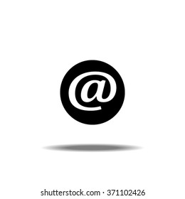 At Symbol For Internet Single Icon