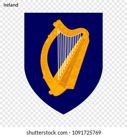 Symbol of Ireland. National emblem