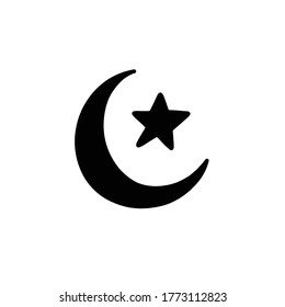Symbol für das Symbol der Islam-Doodle, Vektorgrafik