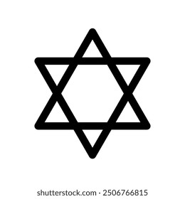 The symbol of Jews, the Jewish nation, the Jewish religion is isolated in the background of the poem. Illustration vector