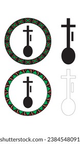 Symbol For Kwanzaa Principle Of Nia Vector Illustration