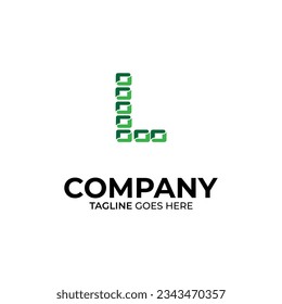 Symbol L letter logo on white background, can be used for art companies, sports, etc