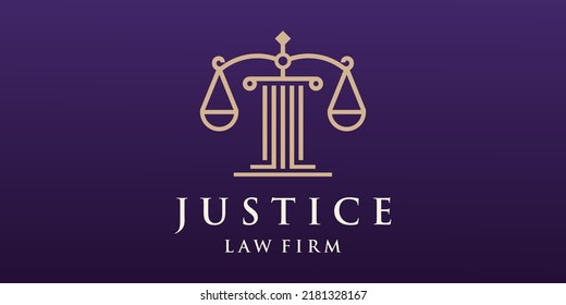 symbol Law Firm,Law Office, Lawyer services, Luxury crest , Vector logo design.