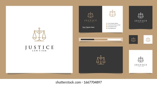 Symbol of the Law of Premium Justice. Law Firm, Law Offices, Attorney services, Luxury logo design inspiration.