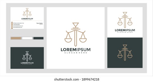 Symbol lawyer attorney advocate template linear style	
