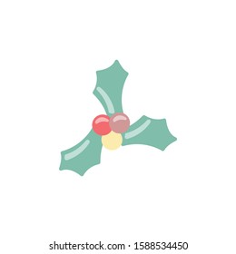 symbol leaf christmas icon vector