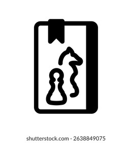 Symbol for Learning Game Tactics from a Book or Tablet
