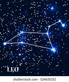 Symbol: Leo Zodiac Sign. Vector Illustration. EPS10