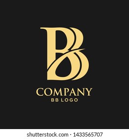 The symbol letter B with a simple and clean logo