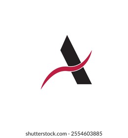 symbol letter A concet eco logo