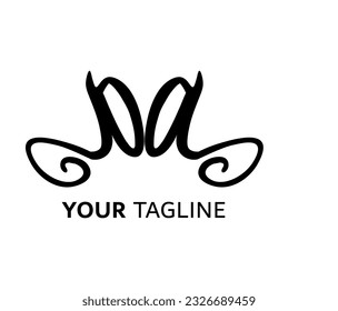 Symbol A letter logo on white background, can be used for art companies, sports, etc