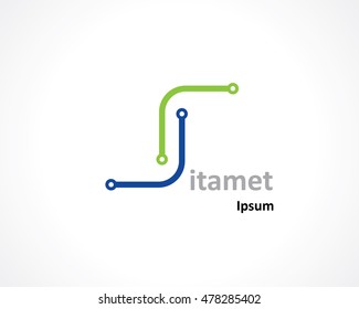 symbol of letter s. template logo design