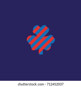 Symbol letters club card game lines