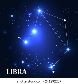 Symbol: Libra Zodiac Sign. Vector Illustration. EPS10