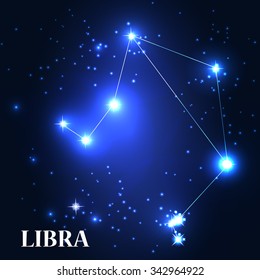 Symbol: Libra Zodiac Sign. Vector Illustration. EPS10
