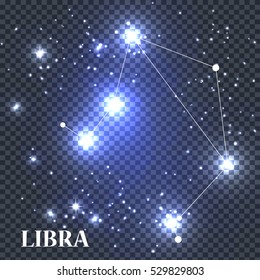 Symbol: Libra Zodiac Sign. Vector Illustration. EPS10