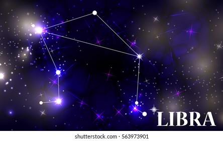Symbol: Libra Zodiac Sign. Vector Illustration. EPS10