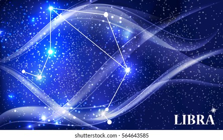 Symbol: Libra Zodiac Sign. Vector Illustration. EPS10