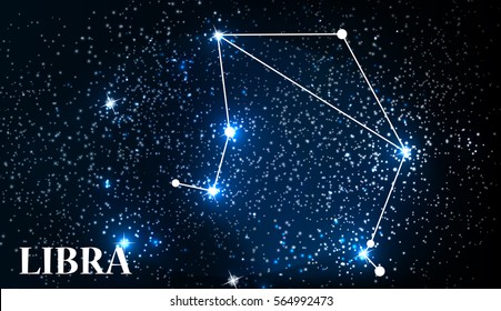 Symbol: Libra Zodiac Sign. Vector Illustration. EPS10
