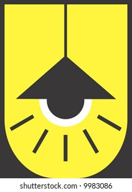 a symbol of light bulb burning	
