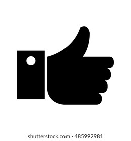 symbol like hand trumb up isolated