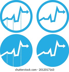 a symbol of a line or point in the financial world that aims as a marker of profit or loss in the company