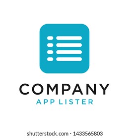 Symbol list with a simple logo