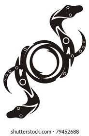Symbol of a lizard
