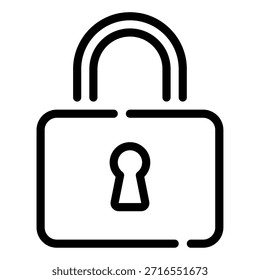 Symbol of a lock representing security in cybersecurity.