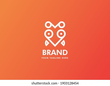 Símbolo logotipo Hormiga o cabeza de insecto