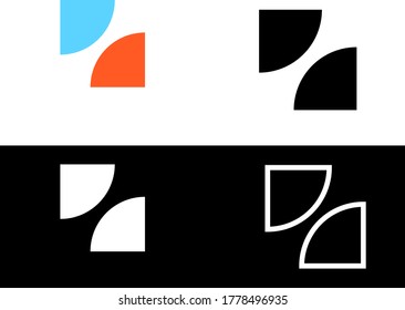 symbol logo business abstract vector element corporate simple