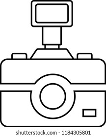 Symbol logo camera photography vector