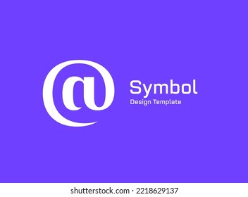Elementos de plantilla de diseño de iconos de símbolos