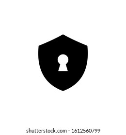 symbol logo icon keyhole with shield, vector illustration Security concept