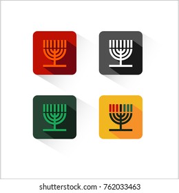 Symbol or logo kwanzaa flat design type, modern and cool design suitable for use on the internet and icon of traditional events