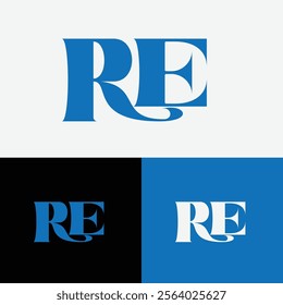 re Symbol Logo Letter Icon Design