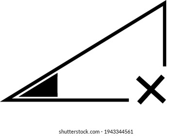 Symbol logo with missing signal and marked with a cross