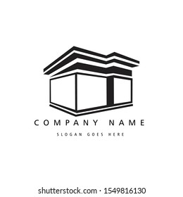 symbol logo of modern construction for your real estate company