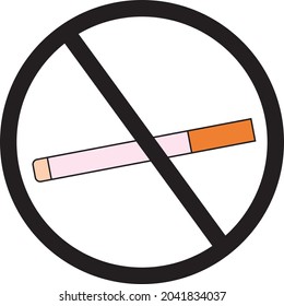 symbol or logo for no smoking area