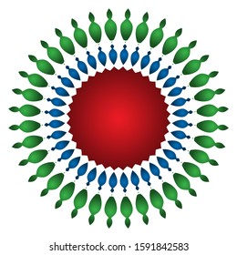 symbol or logo Ornament object for abstract Design
