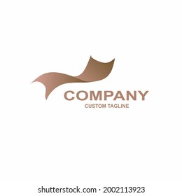 a symbol or logo for a paper company with gradient colors
