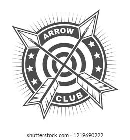 Symbol or Logo Template Design with Archery Theme