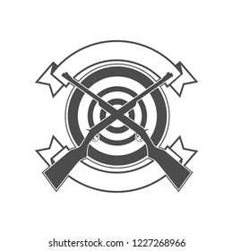 Symbol and logo template design with hunter theme