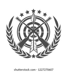 Symbol and logo template design with hunter theme
