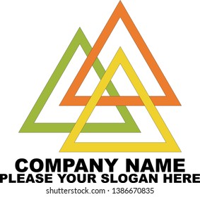 symbol logo triangle geometric illustration