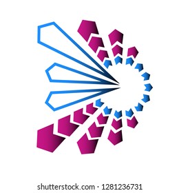 symbol and logo vector with character unique